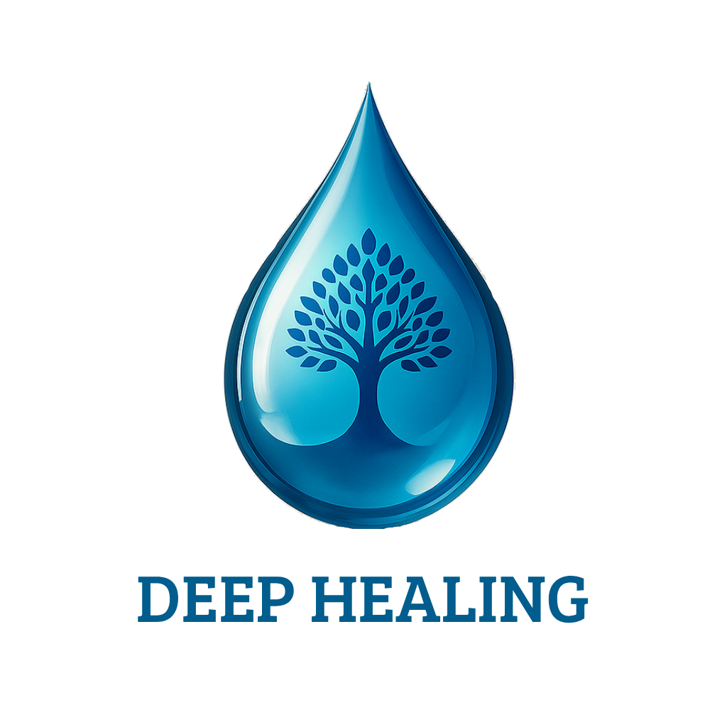 Illustration of water symbolizing deep healing and transformation in Allgäu
